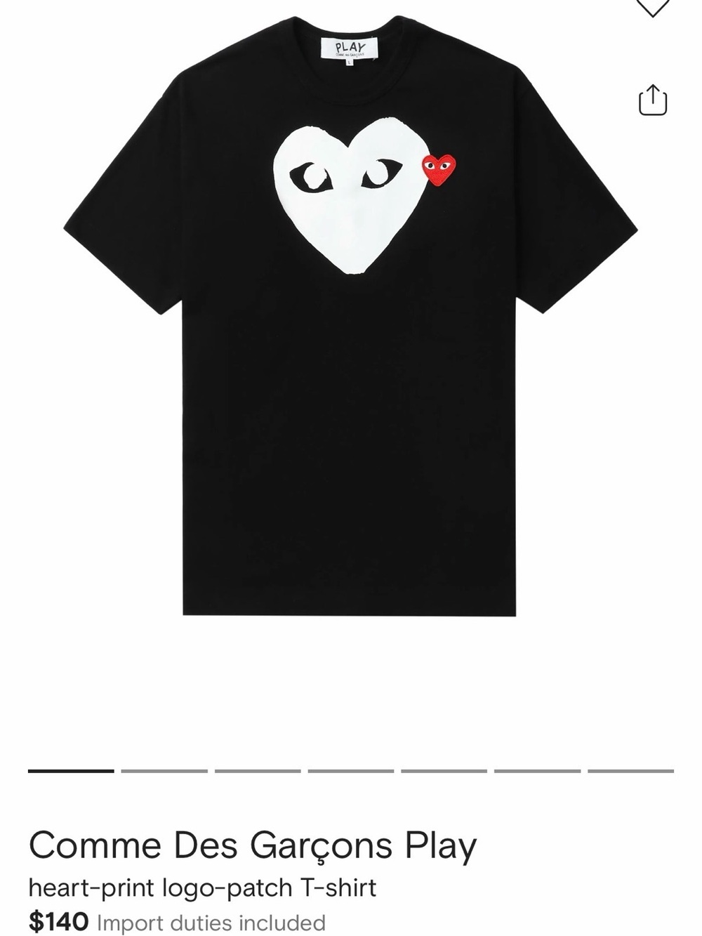 Comme des garcons T shirt